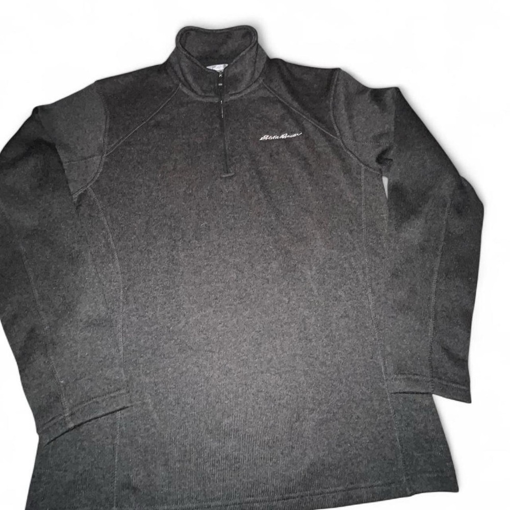 Eddie Bauer Charcoal Knit Sweater​​​ - Picture 2 of 5